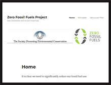 Tablet Screenshot of fossilfuelfree.org